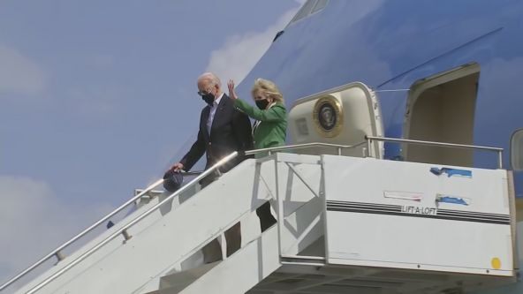 President-first-lady-arrive-in-Houston