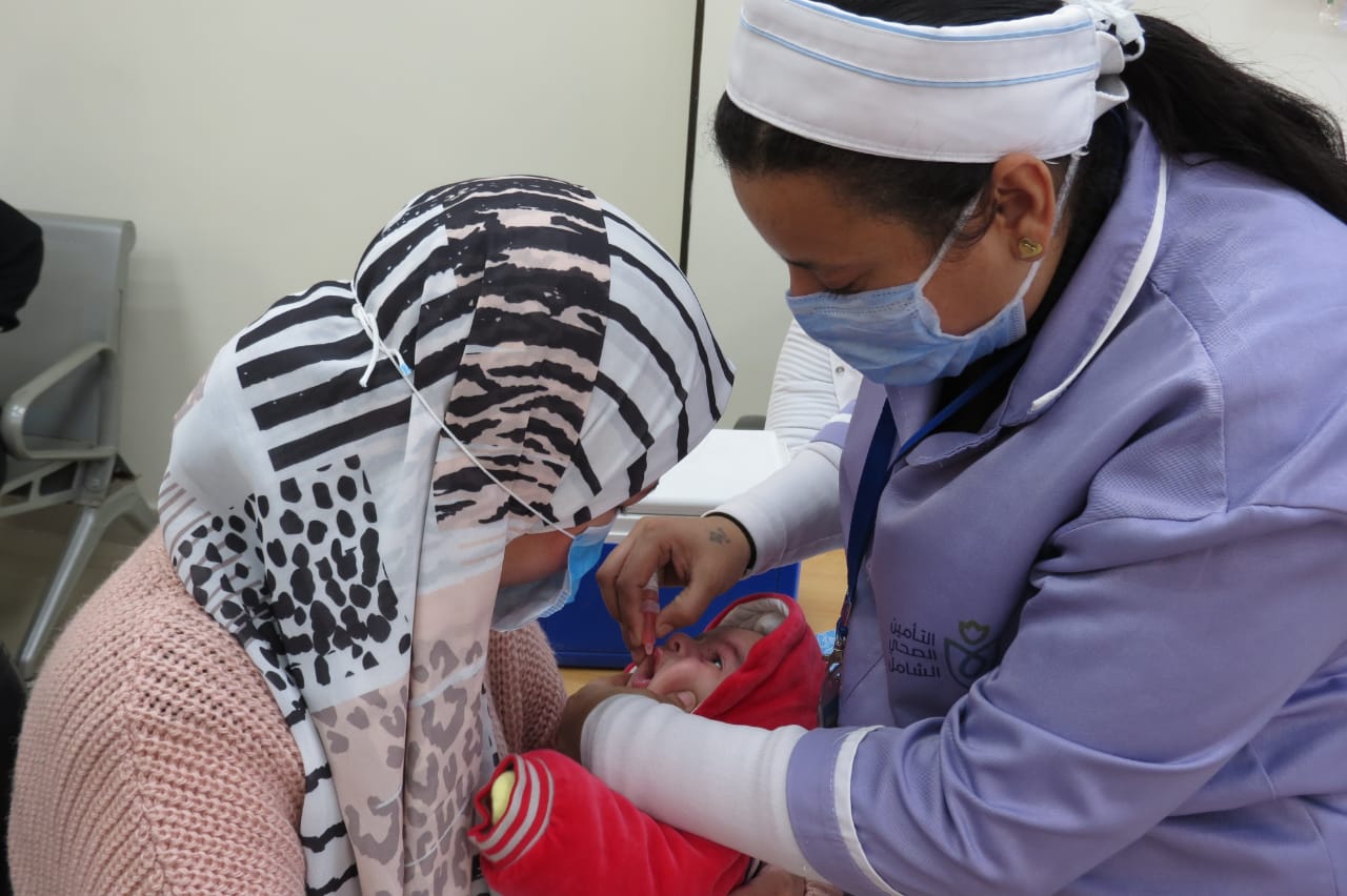 التطعيم ضد مرض شلل الاطفال ببورسعيد