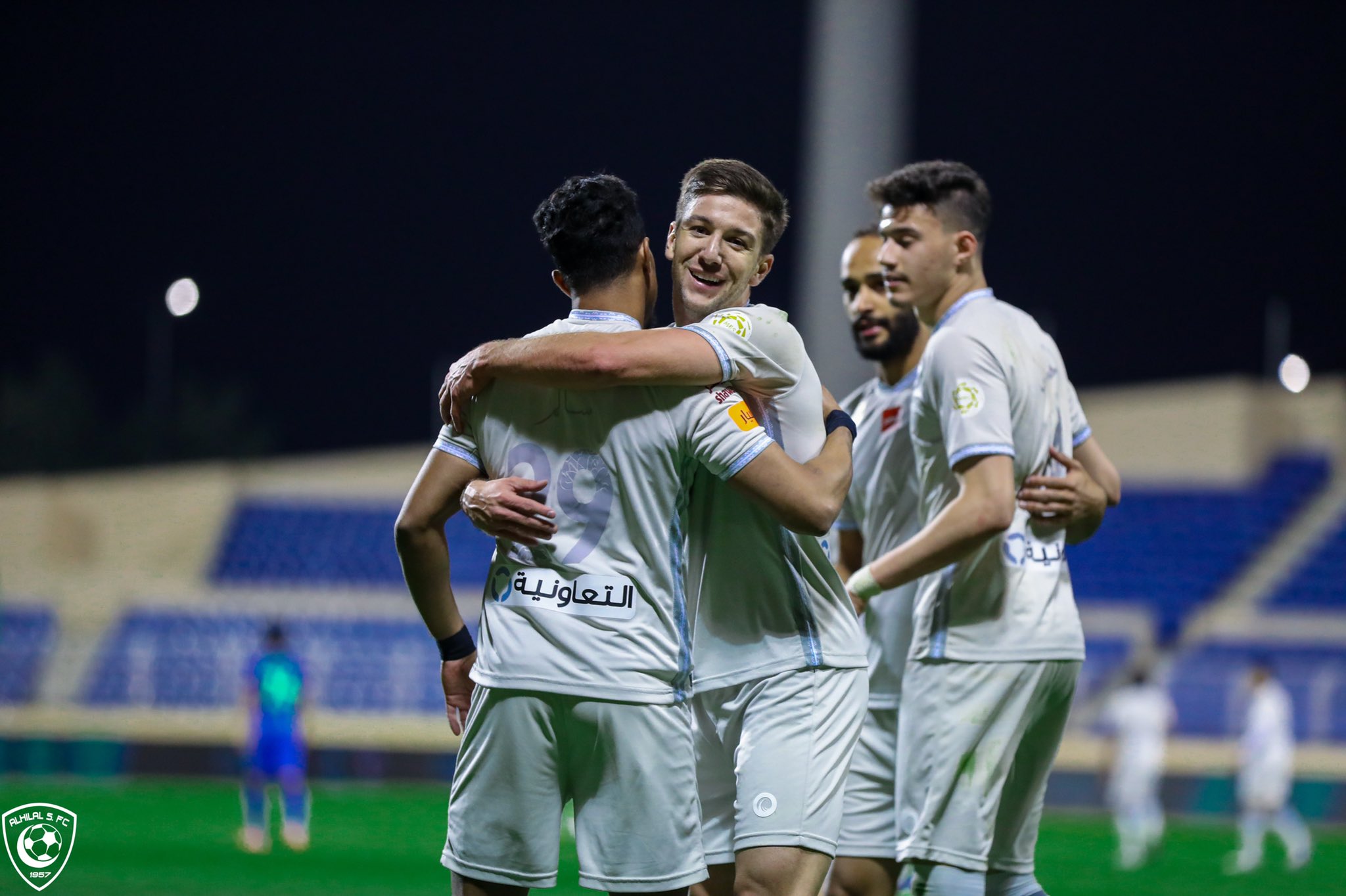 فرحة لاعبي الهلال