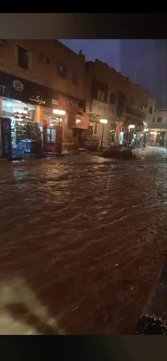 السيول تغرق مدينة شرم الشيخ  (3)