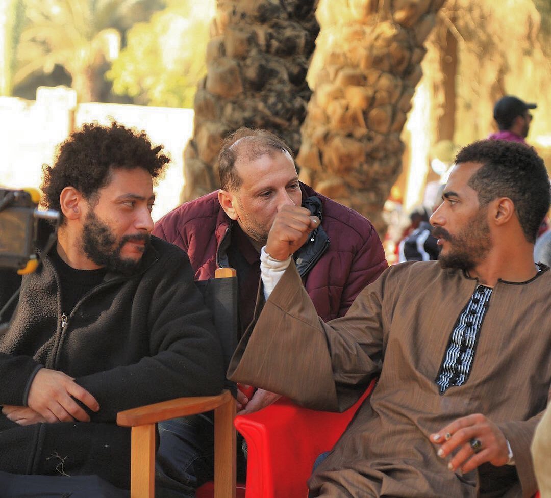 محمد رمضان مع مؤلف ومخرج موسى