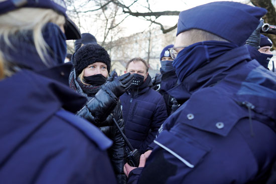 مواجهة الشرطة البولندية