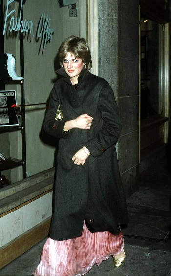 الأميرة ديانا في عيد ميلاد الأميرة مارجريت نوفمبر 1980