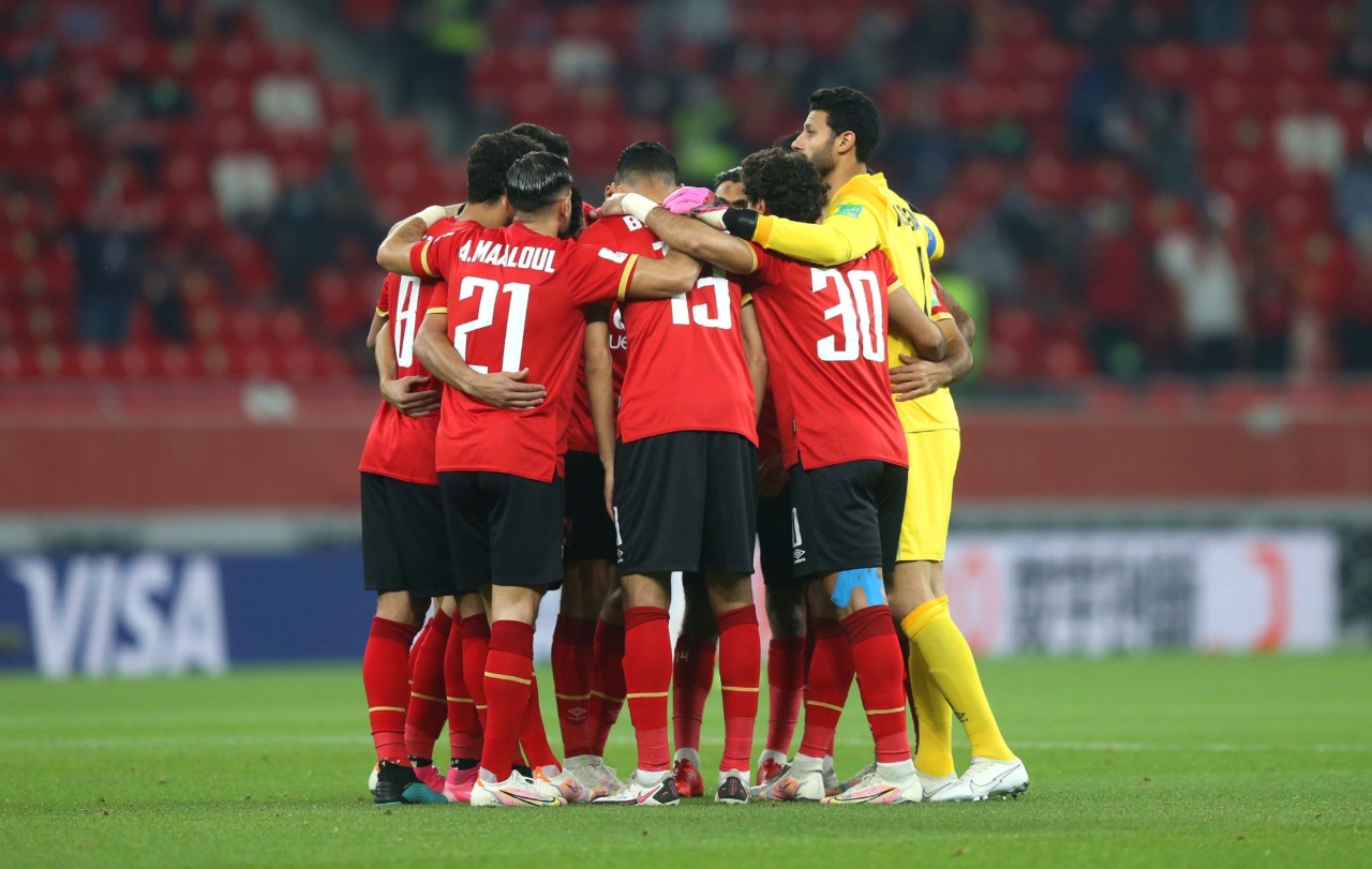 لاعبو الاهلى فى المباراة لاعبو الاهلى فى المباراة