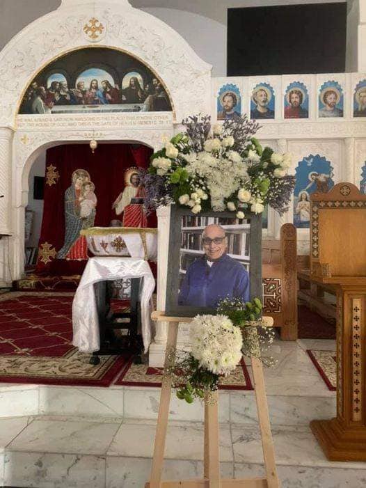 الصلاة على جثمان جورج حبيب بباوى بالكنيسة القبطية (3)