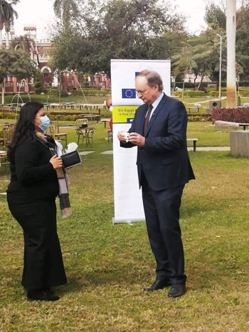 سفير الاتحاد الأوروبى لدى مصر يزور متاحف الرى بالقناطر الخيرية (11)