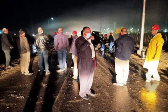 انفجار سيارة نقل محملة باسطوانات البوتاجاز فى أسيوط (3)