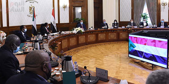رئيس الوزراء بمؤتمر صحفى مع نظيره السودانى (6)