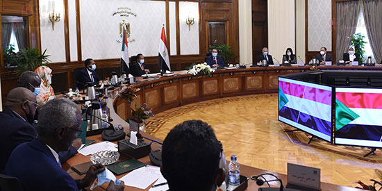 رئيس الوزراء بمؤتمر صحفى مع نظيره السودانى (5)