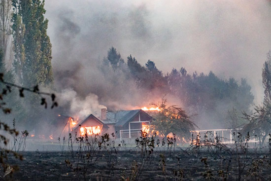 حرائق الغابات تجتاح غابات الأرجنتين  (3)