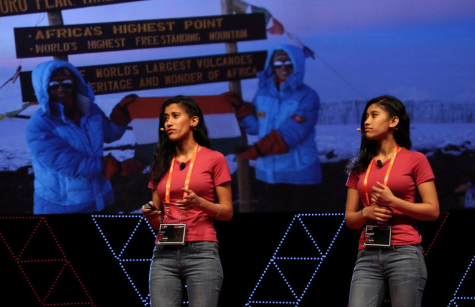 فتاتان هنديتان يحققان رقم قياسى بتسلق قمم الجبال