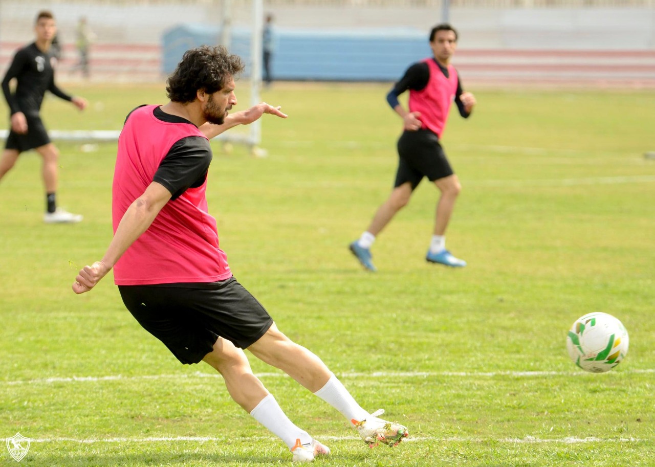 محمود علاء لحظة تصويب الكرة