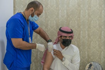 جانب من التطعيم