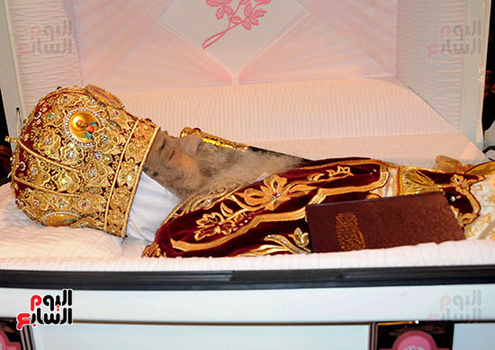 جثمان البابا شنودة الثالث