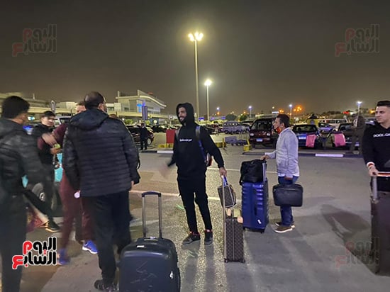 بعثة فريق الترجى التونسى تغادر مطار القاهرة  (8)