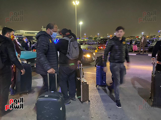بعثة فريق الترجى التونسى تغادر مطار القاهرة  (2)