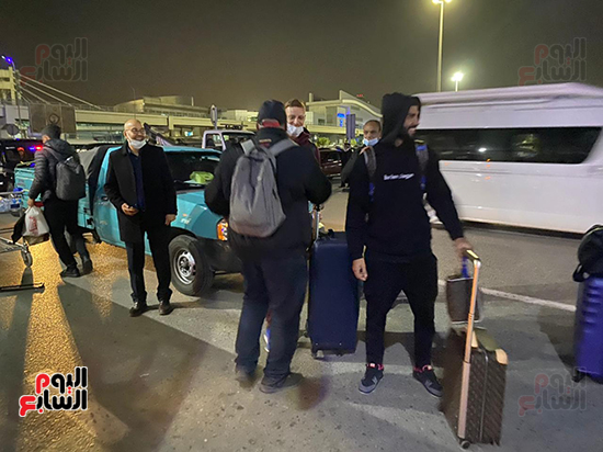 بعثة فريق الترجى التونسى تغادر مطار القاهرة  (1)