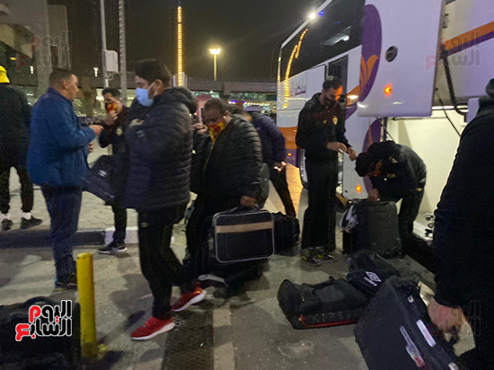 بعثة فريق الترجى التونسى تغادر مطار القاهرة  (15)