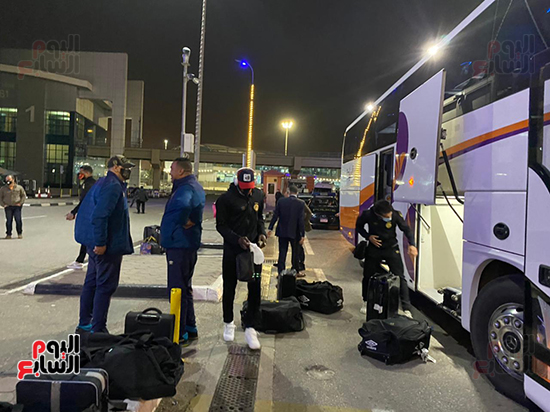 بعثة فريق الترجى التونسى تغادر مطار القاهرة  (3)