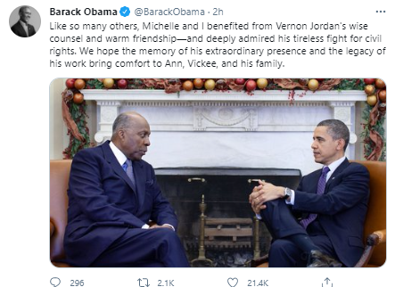 باراك أوباما عبر تويتر