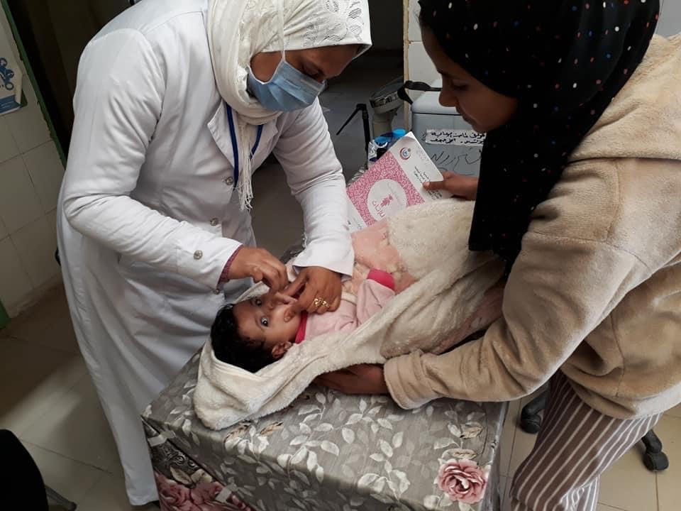 تطعيم الاطفال بالوحدات الصحية بشمال سيناء
