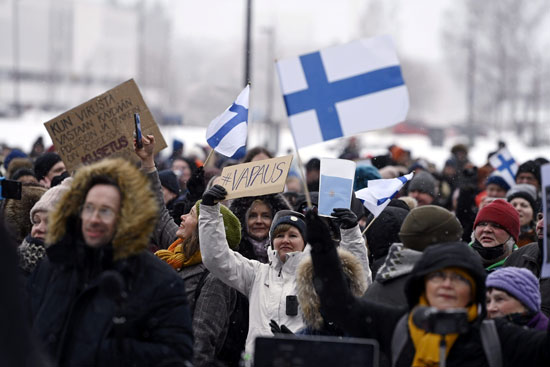 مظاهرات فنلندا