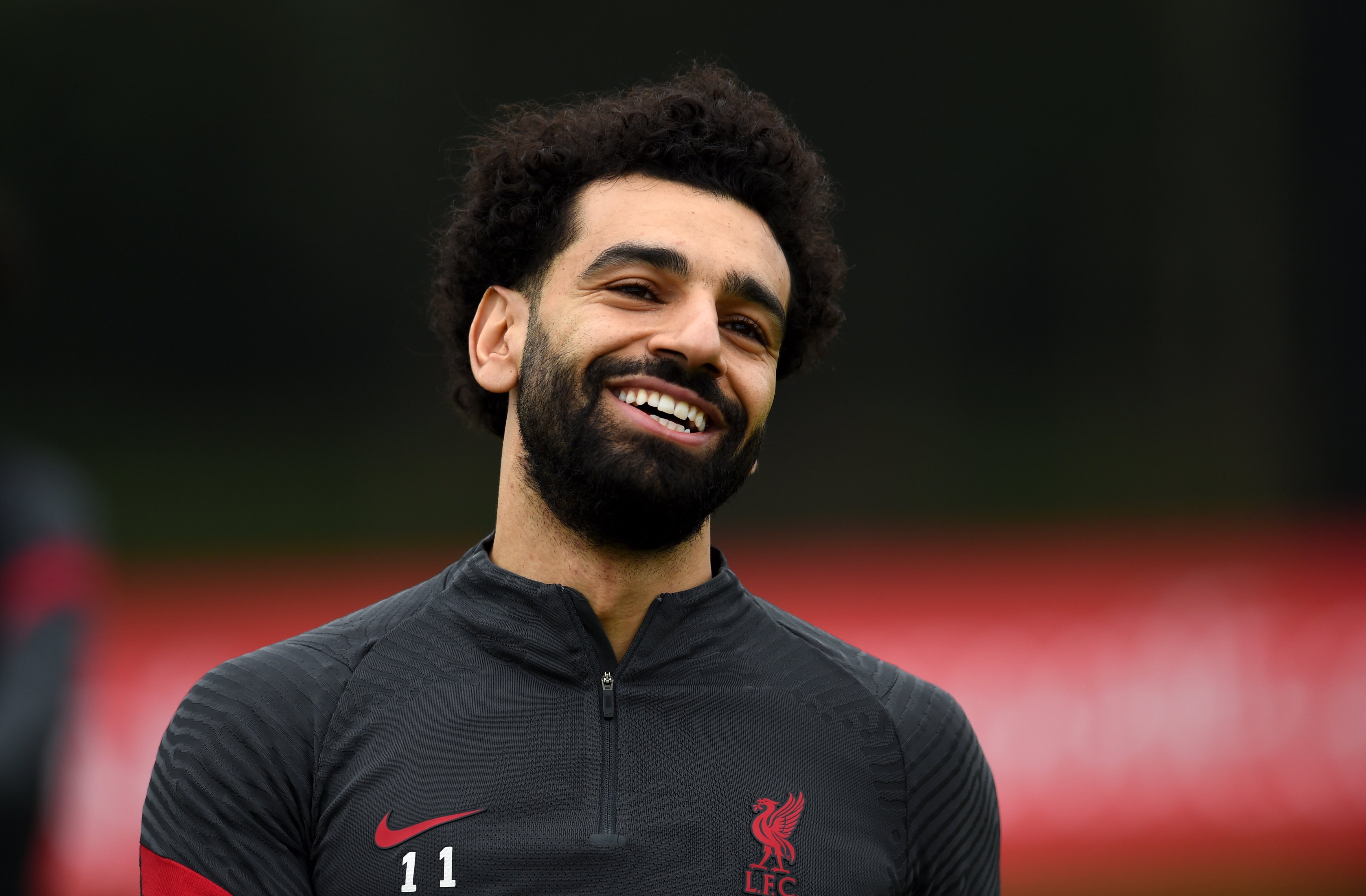 محمد صلاح يبتسم