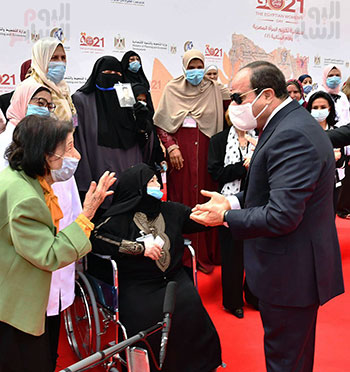 الرئيس السيسي يحتفى بالمرأة المصرية في عيدها مفتاح الحياة وضمير الوطن (5)