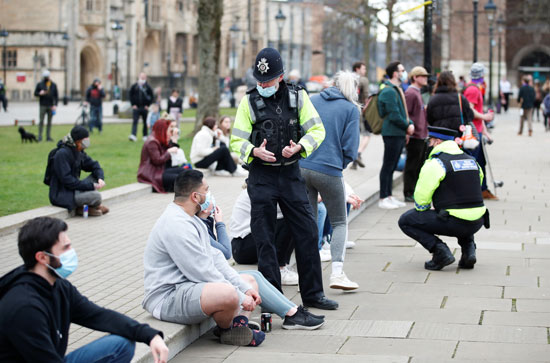 بريطانيون يعتصمون احتجاجا على قانون الشرطة الجديد
