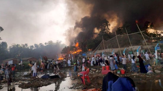 15 قتيلًا فى مخيم للاجئين الروهينجا فى بنجلاديش (4)