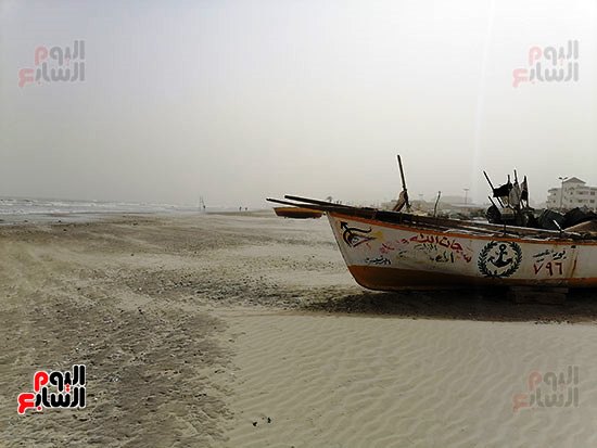 المراكب علي شاطئ بورسعيد