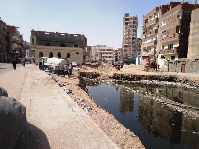 شفط المياه من سوق ابو عامر