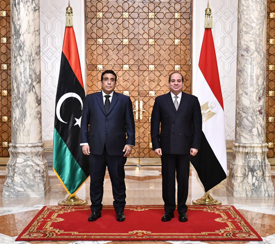 الرئيس-السيسي-يستقبل-محمد-المنفي-رئيس-المجلس-الرئاسي-الليبي