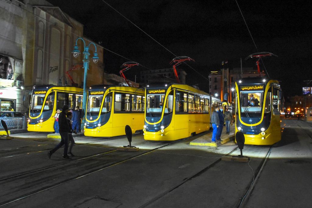 تشغيل 7 عربات ترام أوكرانية جديدة بالإسكندرية  (6)