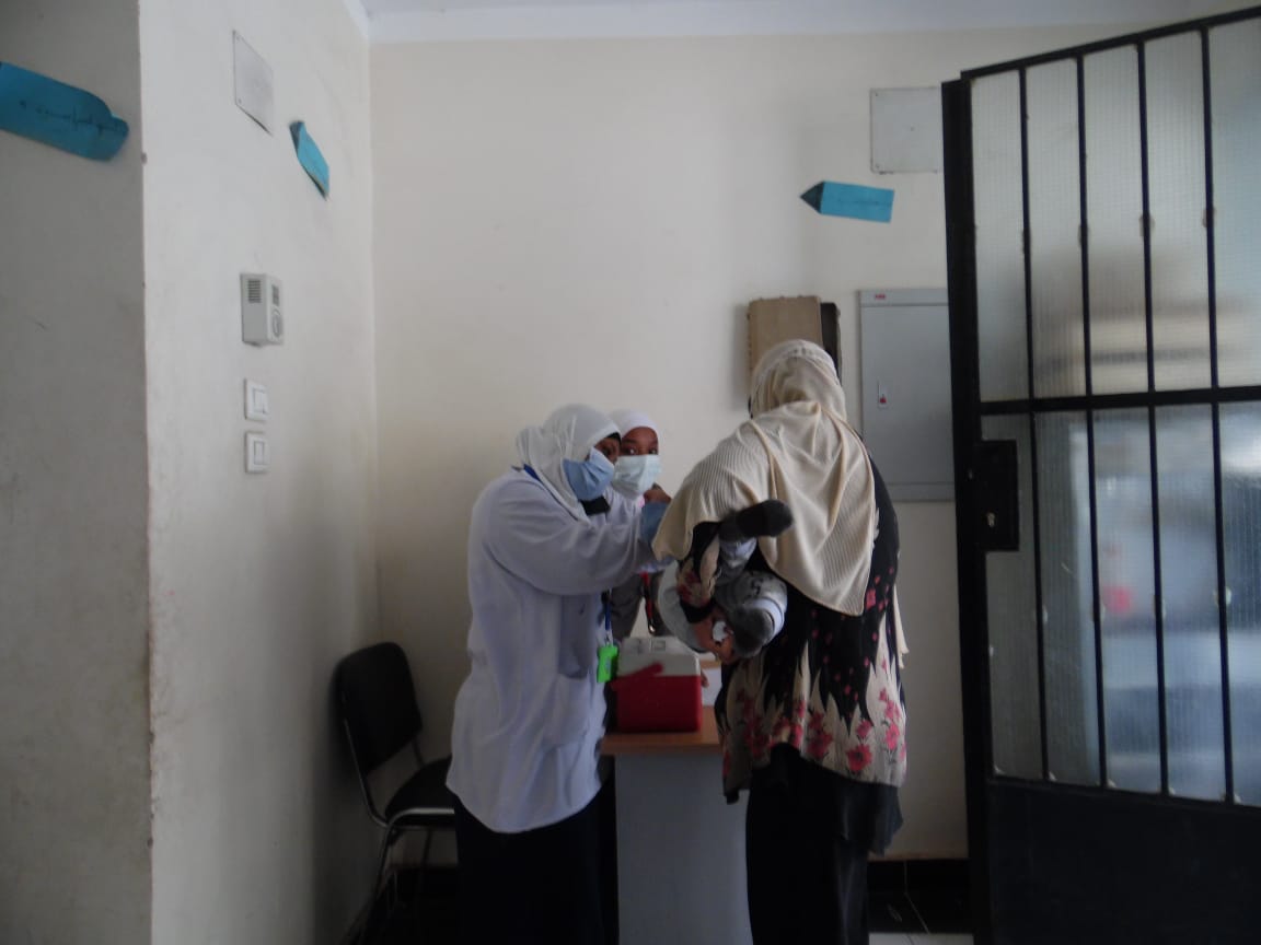 جانب من حملة التطعيم جانب من حملة التطعيم