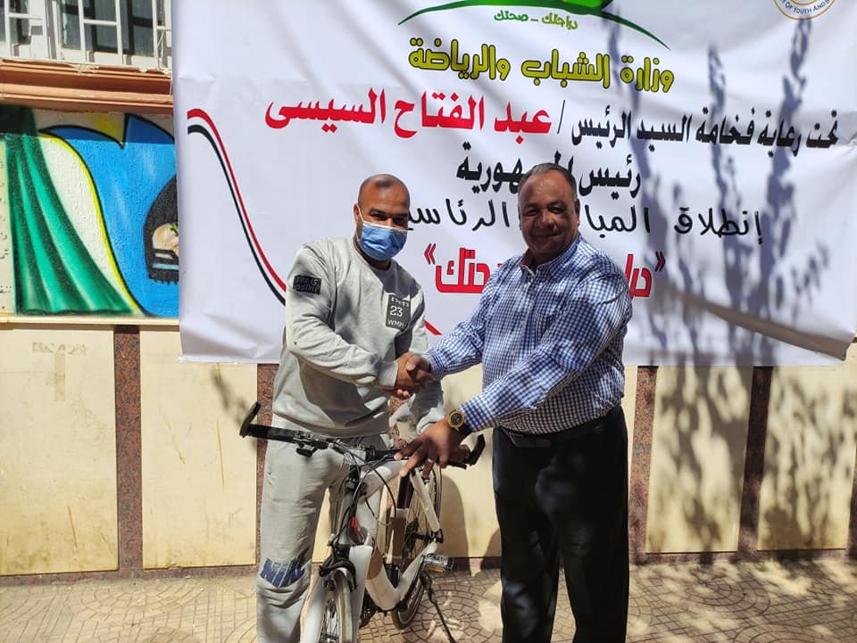 مدير شباب ورياضة الأقصر يُسلم الدفعة الثانية من دراجات الوزارة مدير شباب ورياضة الأقصر يُسلم الدفعة الثانية من دراجات الوزارة