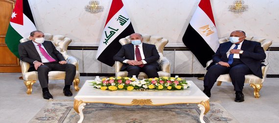 اجتمع وزراء خارجية مصر والعراق والأردن