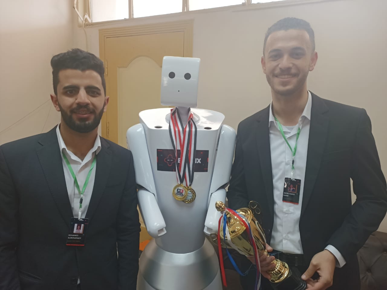 طلاب هندسة المنصورة يحتفون ببطولة مصر المفتوحة للروبوت (2)