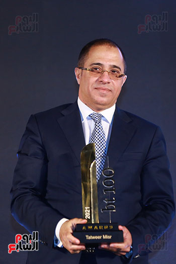 د.أحمد شلبى الرئيس التنفيذي والعضو المنتدب لشركة تطوير مصر خلال احتفالية bt100 (2)