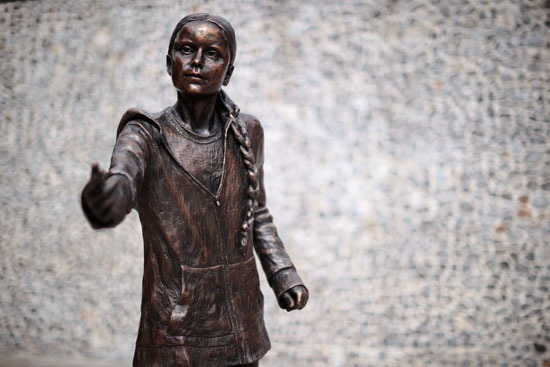 تمثال جريتا ثونبرج في وينشستر