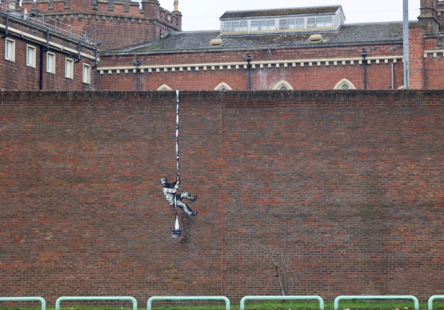 عمل فنى على جدران سجن بريطانى