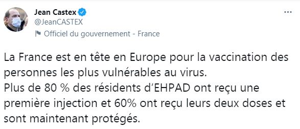 رئيس وزراء فرنسا على تويتر