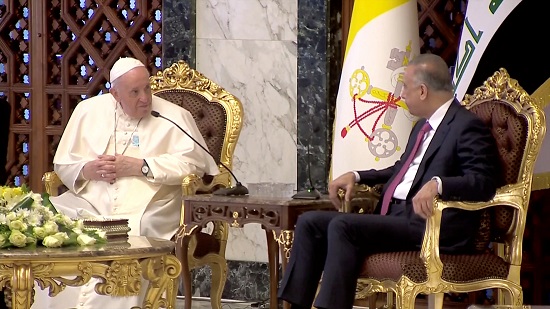 رئيس الوزراء العراقى يستقبل البابا فرانسيس