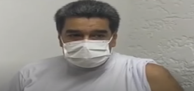رئيس فنزويلا قبل الحصول على اللقاح