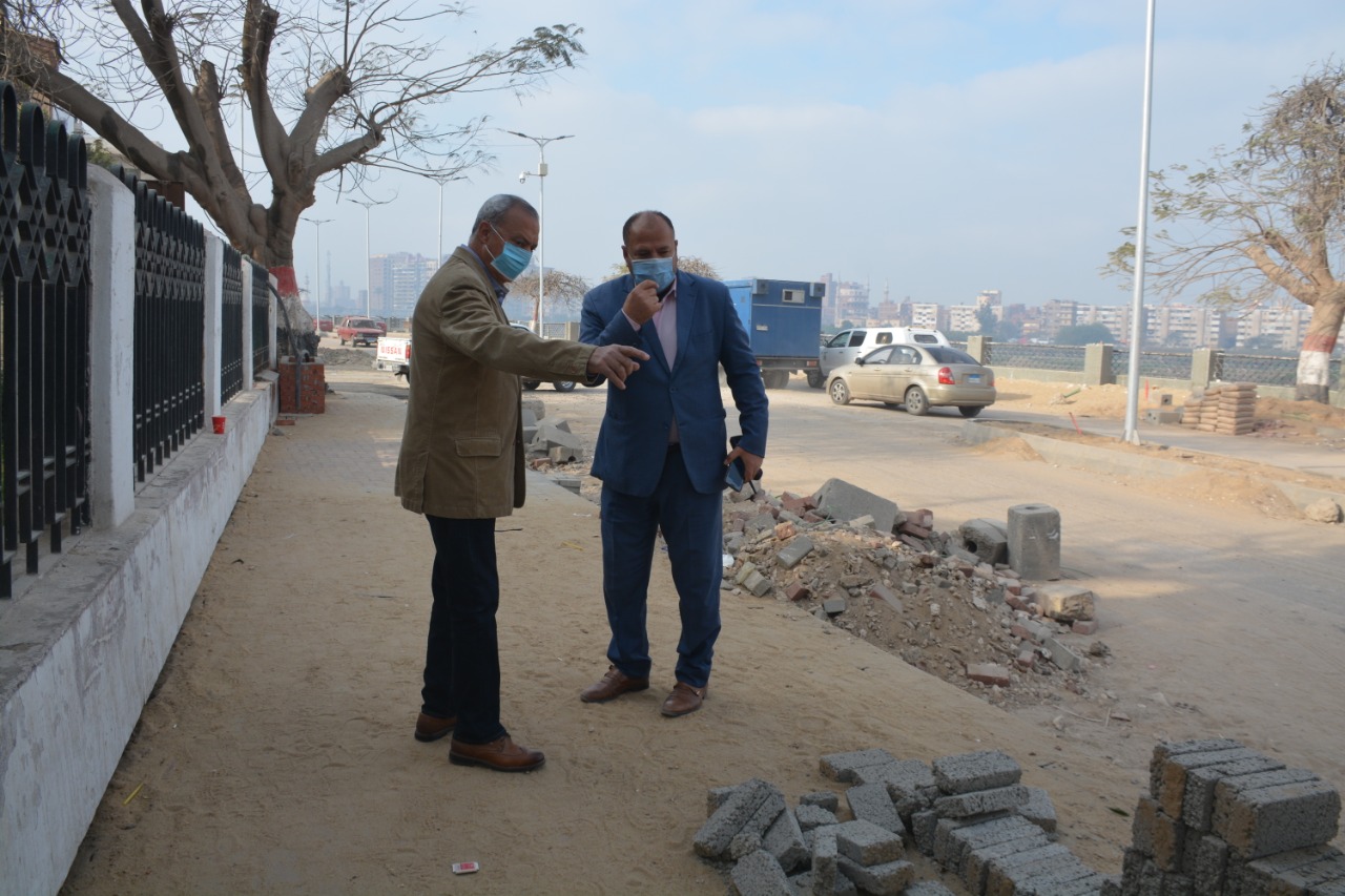 محافظ القليوبية يتابع أعمال رصف شارع مسجد ناصر (4)