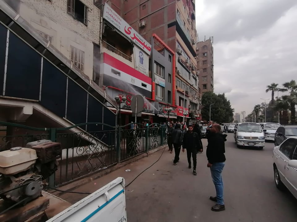 حملة تطهير منطقة كوبرى جامعة القاهرة
