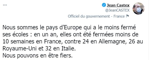 حساب رئيس وزراء فرنسا على تويتر