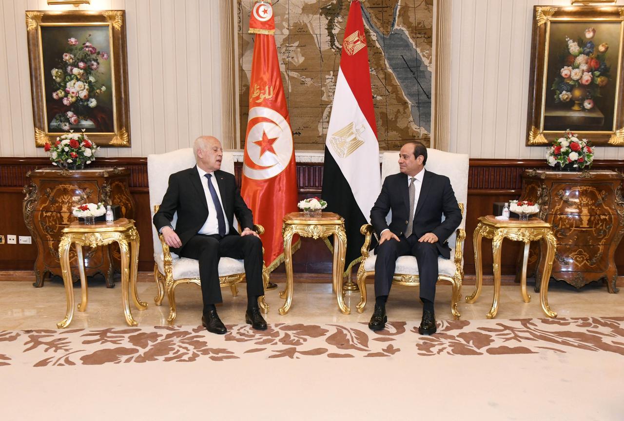 الرئيس السيسى والرئيس التونسى قيس سعيد
