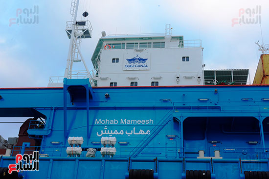 الكراكة مهاب مميش تنضم لأسطول قناة السويس (14)