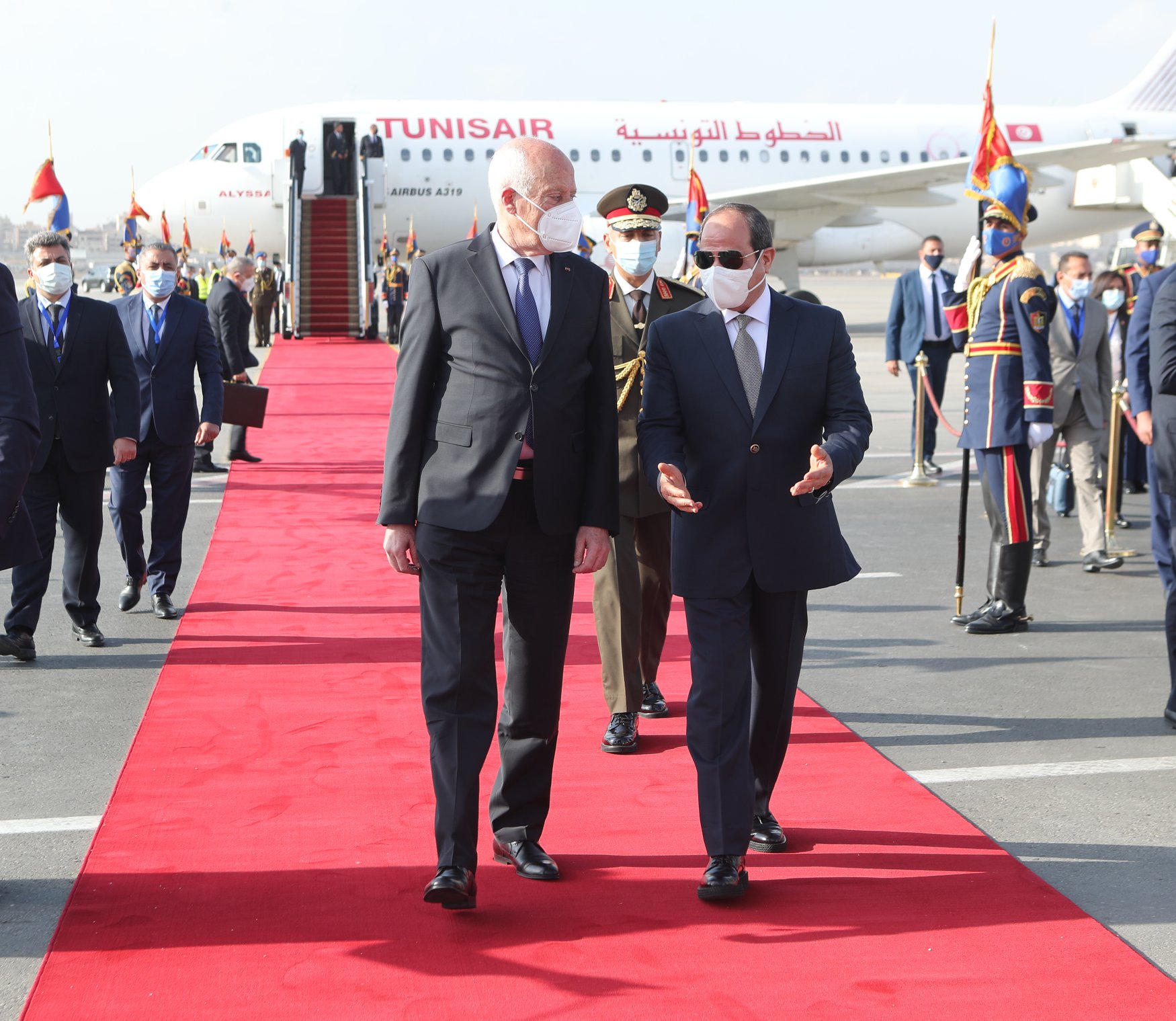 الرئيس السيسى مع نظيره التونسى